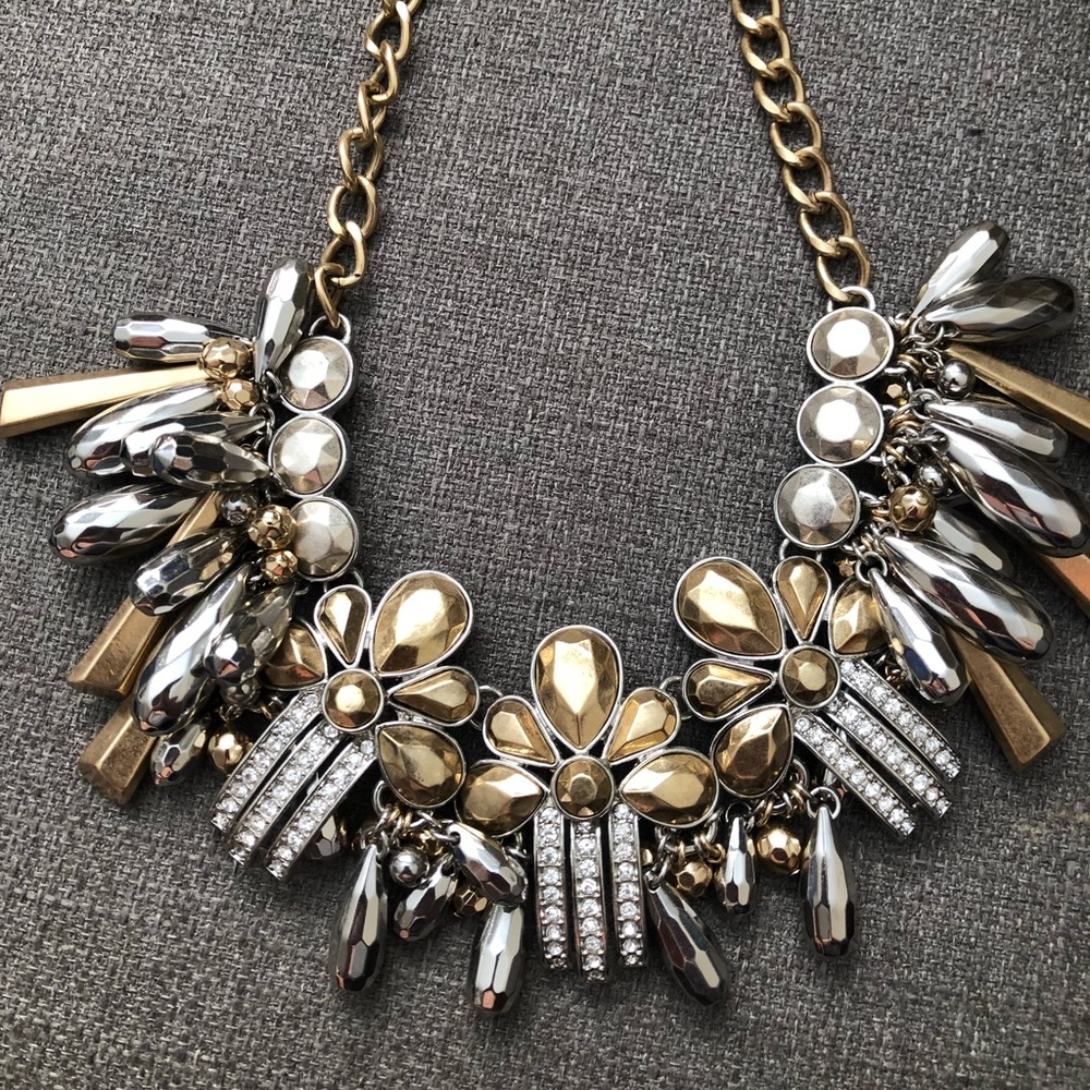 Mixed metal heavy necklace